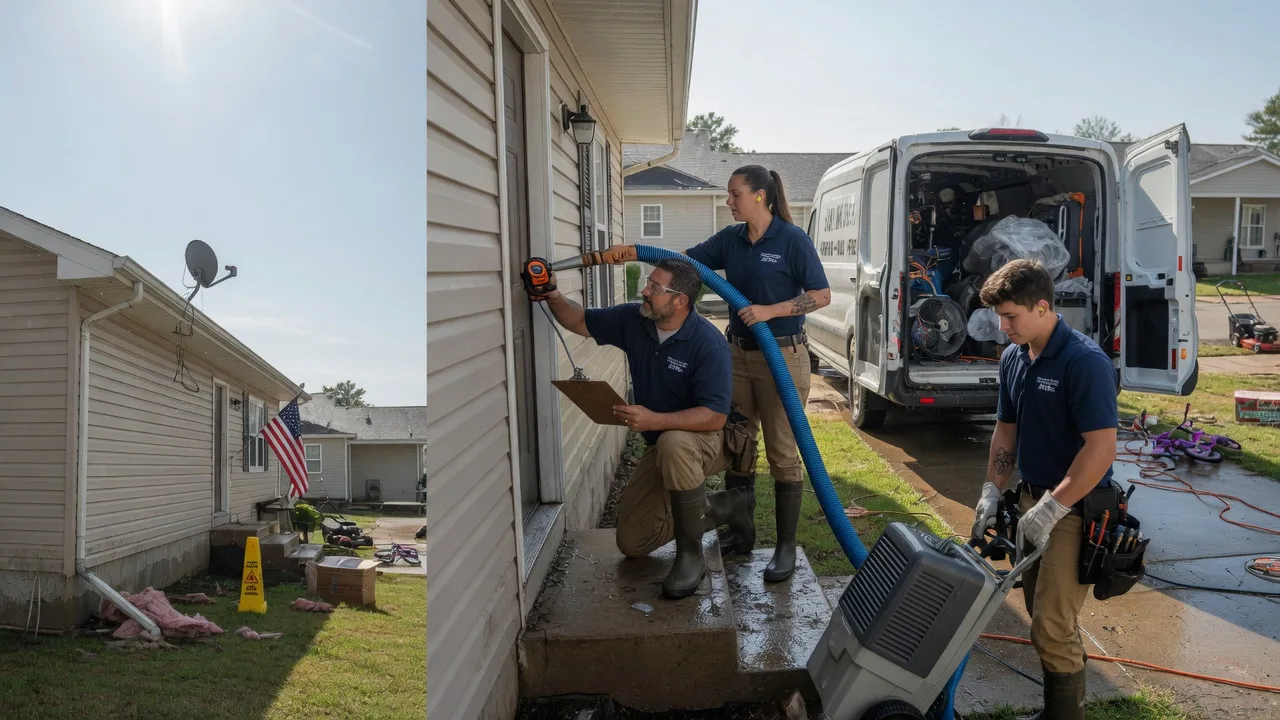 Ceiling Water Damage Restoration in Hobbs, IN near me